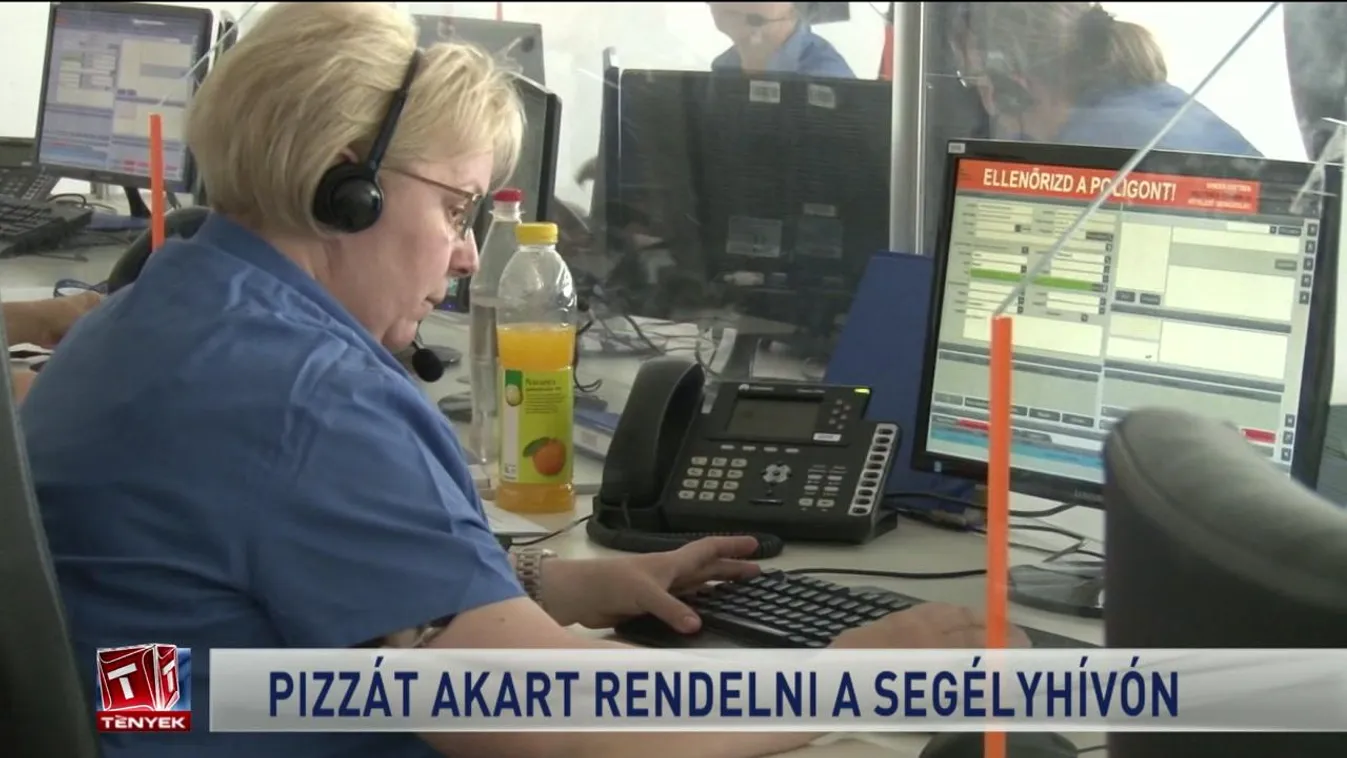 Pizzát akart rendelni a segélyhívón