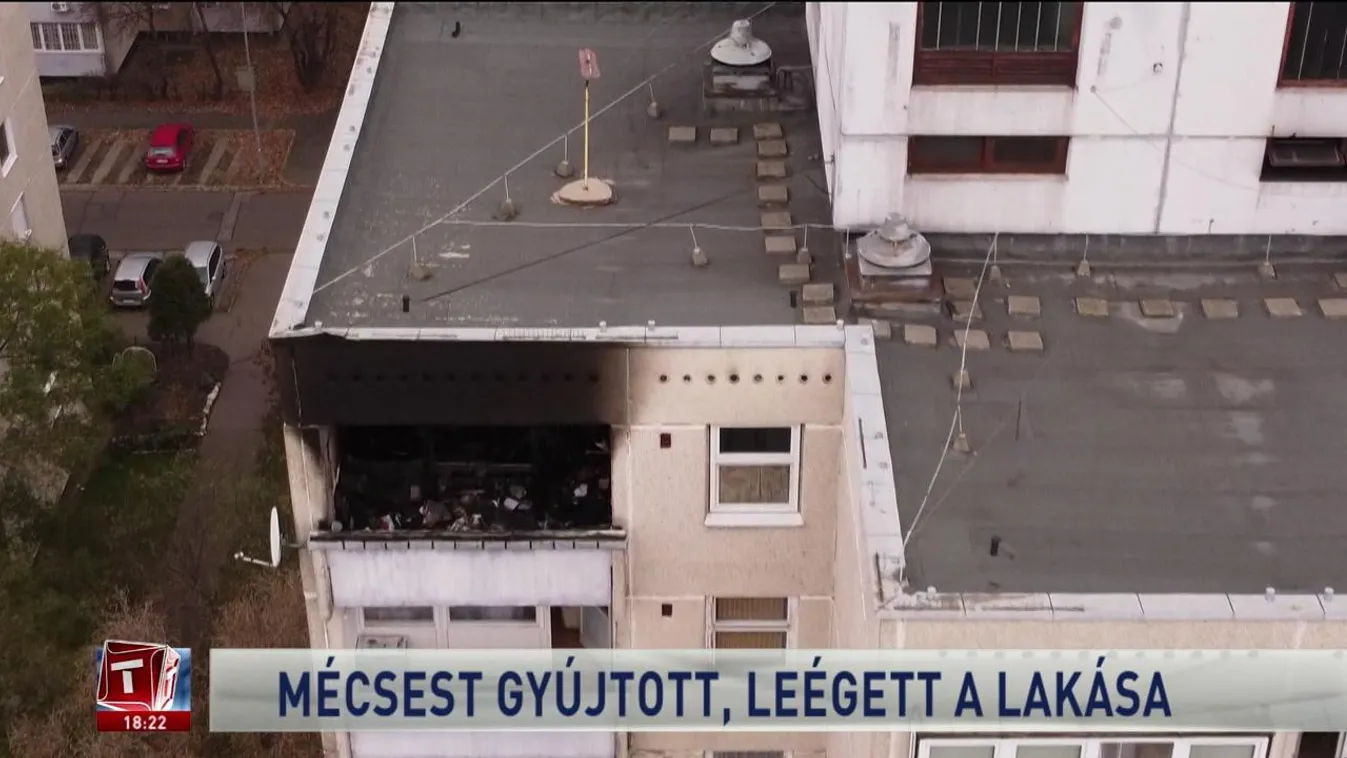Mécsest gyújtott, leégett a lakása