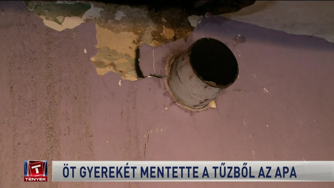 Öt gyerekét mentette a tűzből az apa