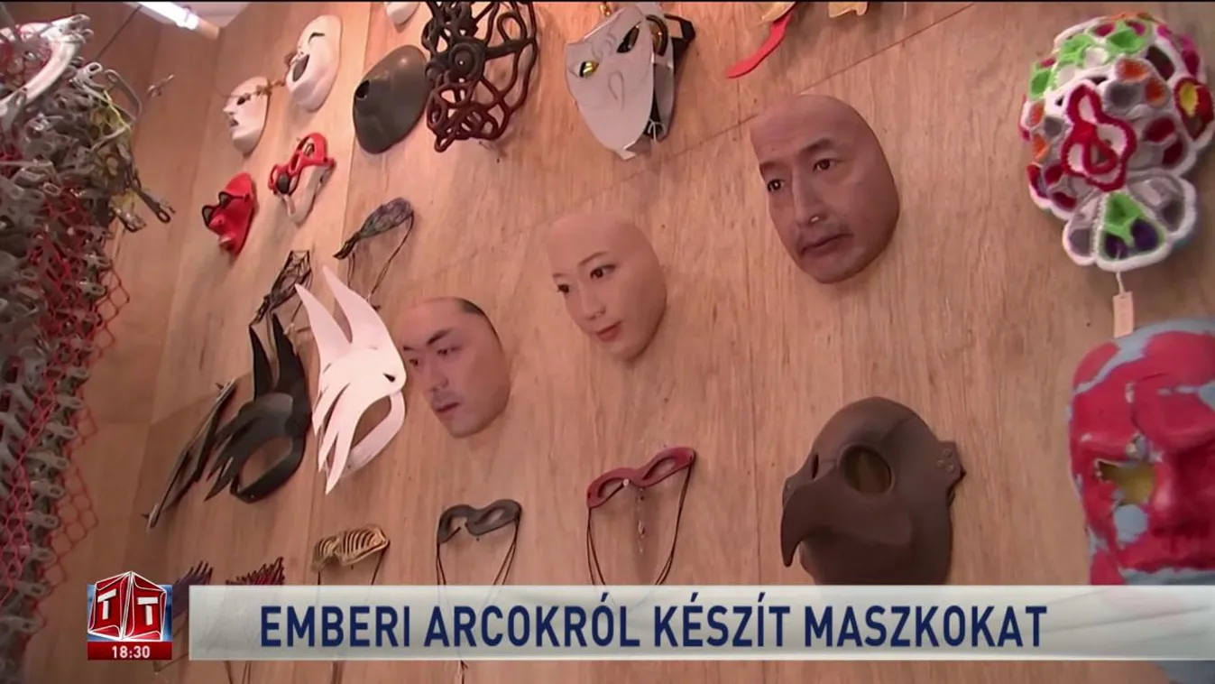 Emberi arcokról készít maszkokat