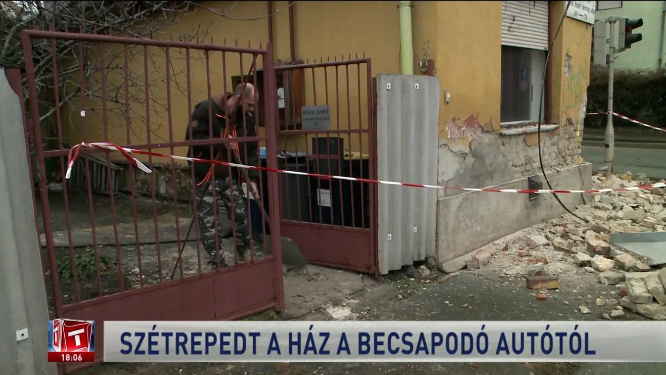 Szétrepedt a ház a becsapódó autótól