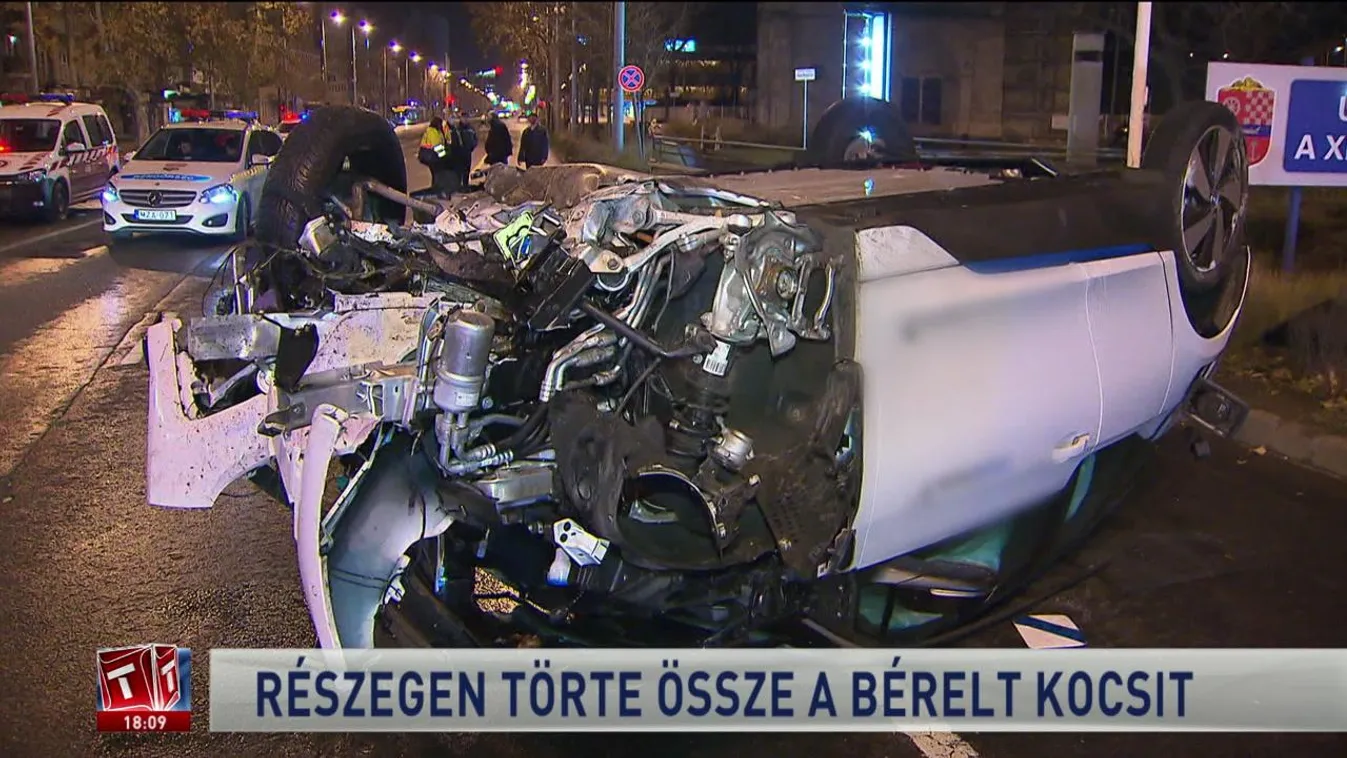 Részegen törte össze a bérelt kocsit