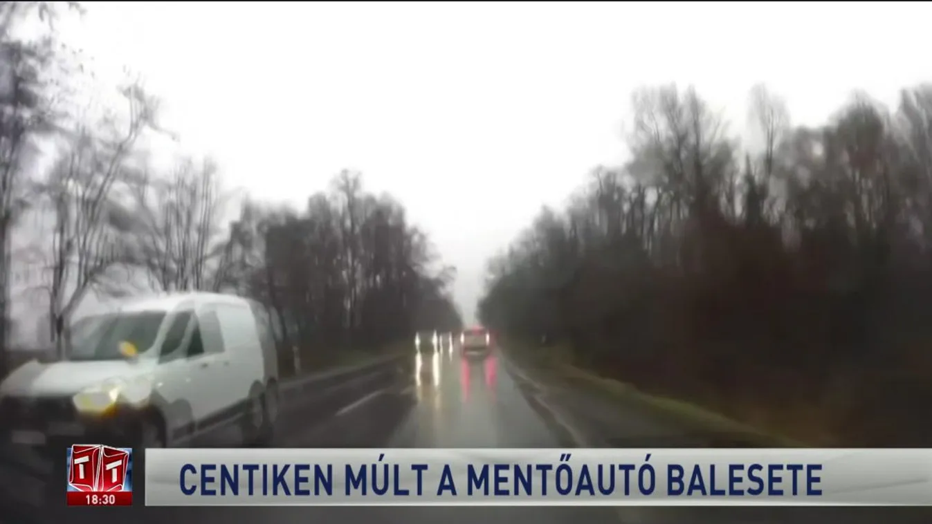 Centiken múlt a mentőautó balesete