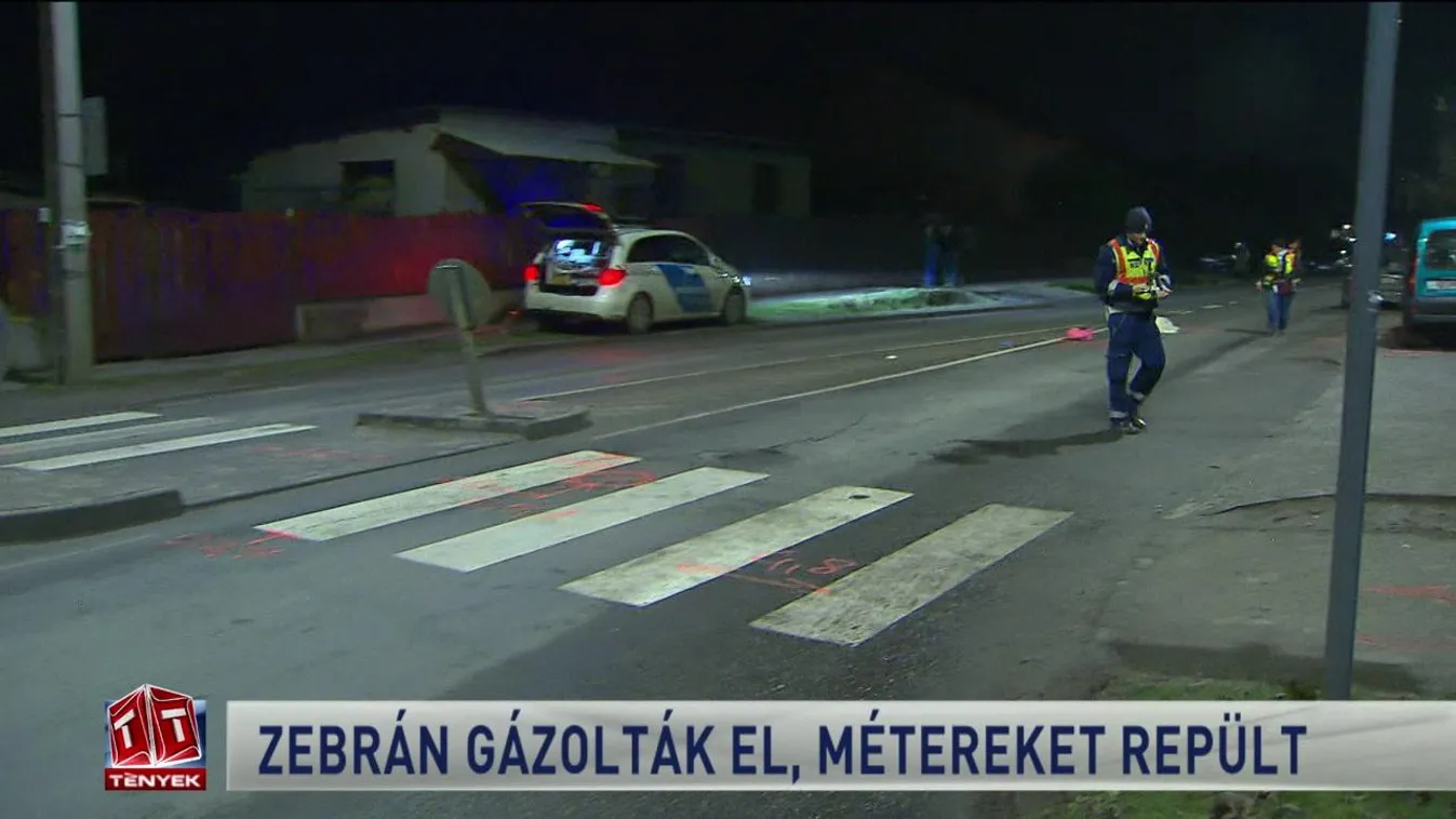 Zebrán gázolták el, métereket repült