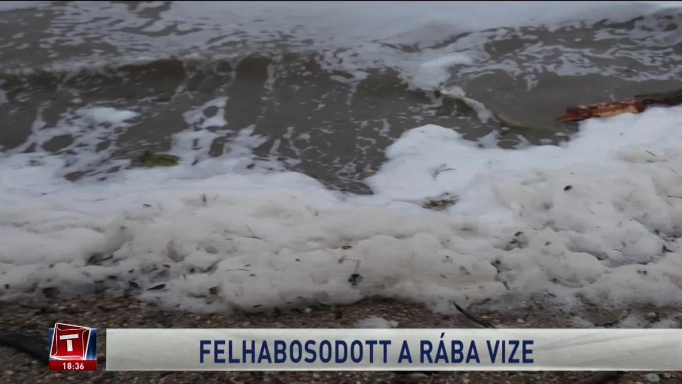 Felhabosodott a Rába vize