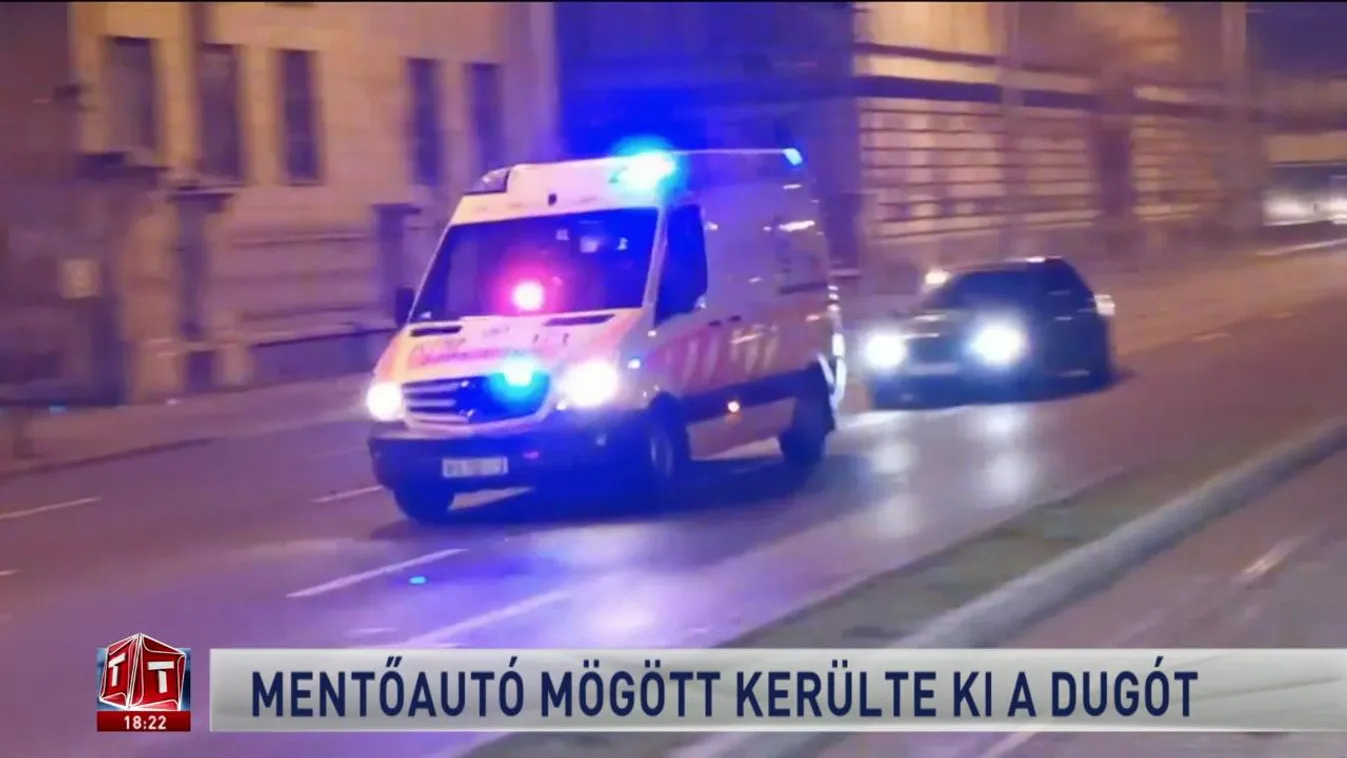 Mentőautó mögött kerülte ki a dugót