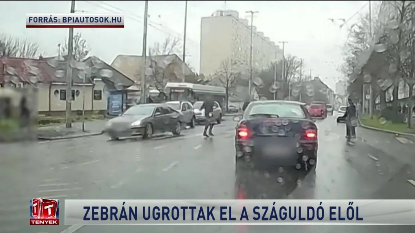 Zebrán ugrottak el a száguldó elől