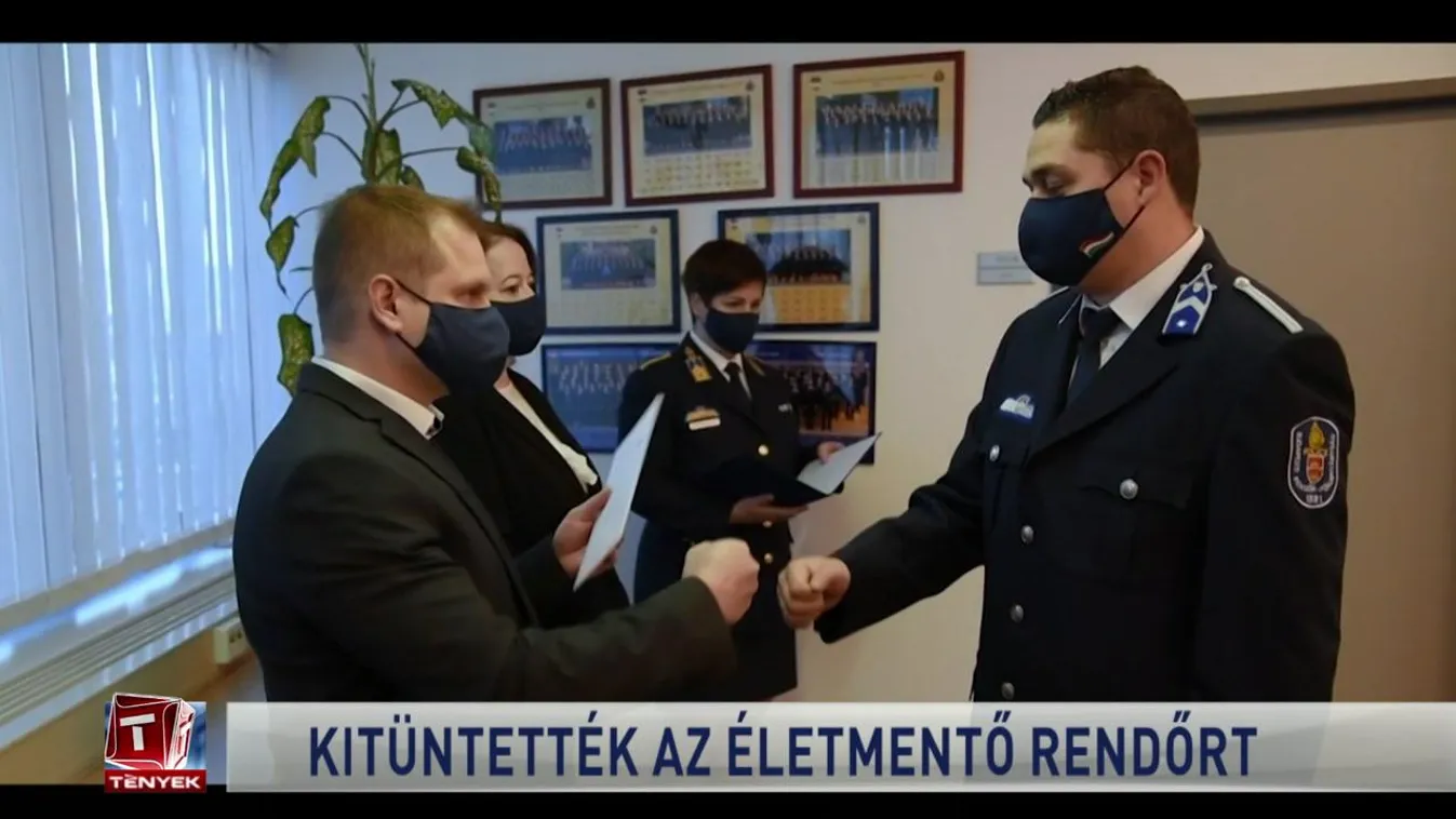 Kitüntették az életmentő rendőrt