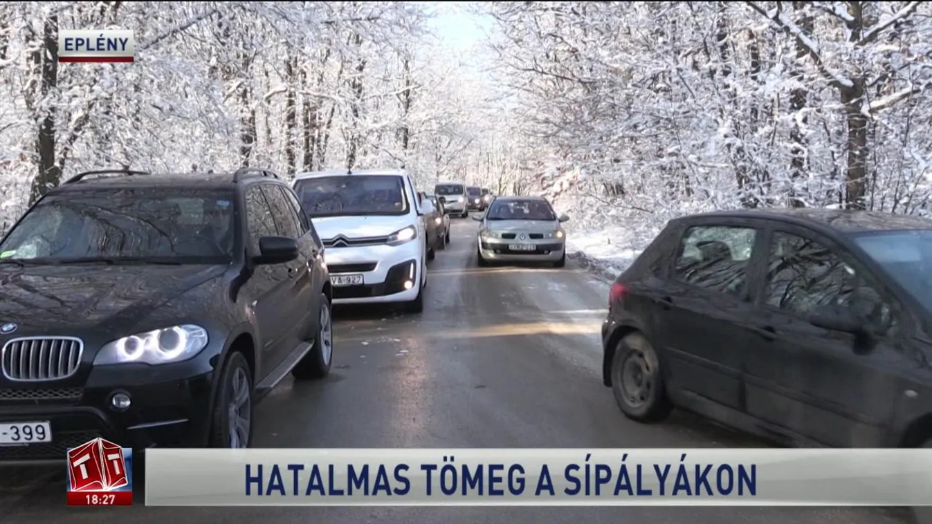 Hatalmas tömeg a sípályákon