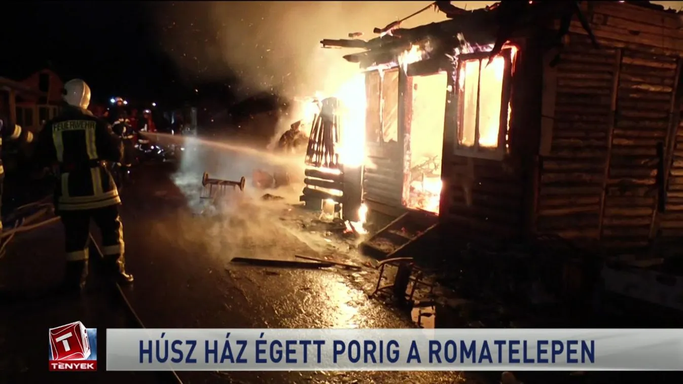 Húsz ház égett porig a romatelepen