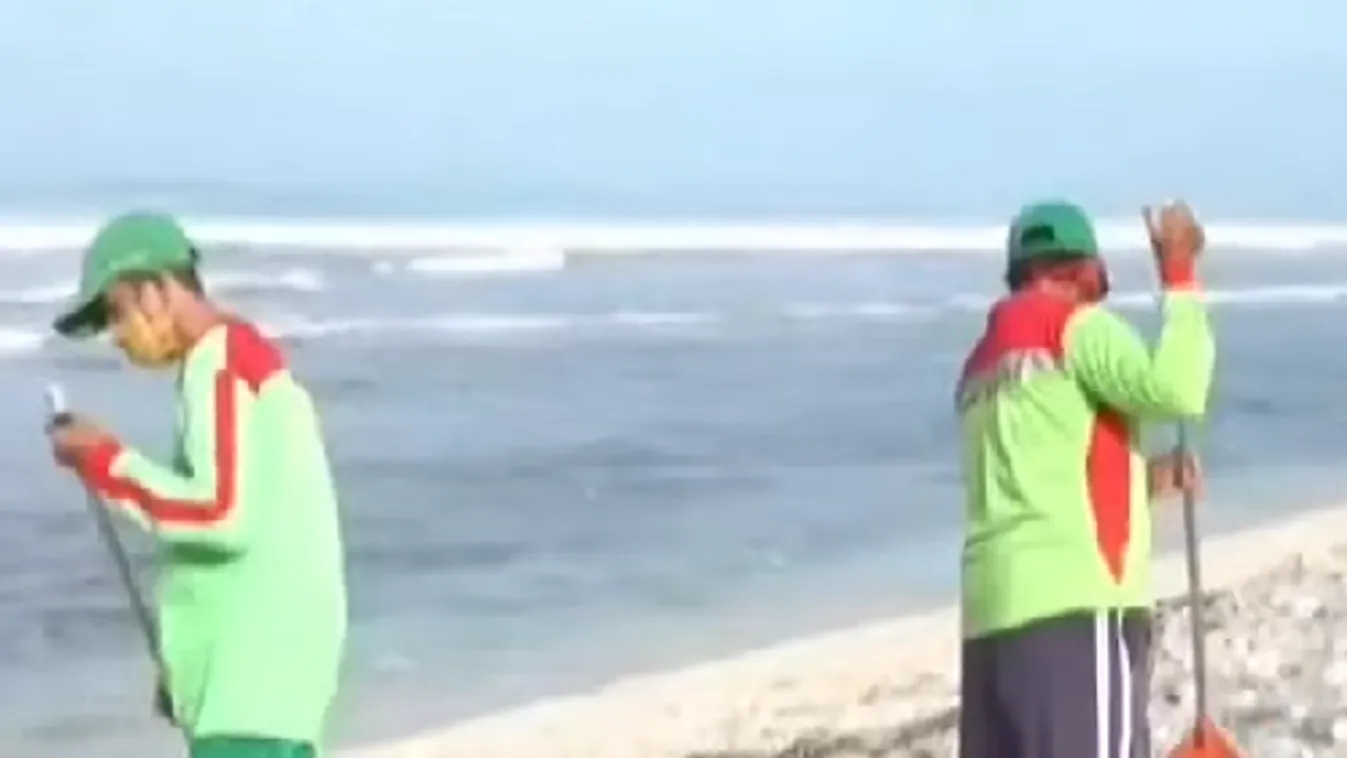 Óriási mennyiségű szemetet gyűjtöttek össze Bali partjain - VIDEÓ