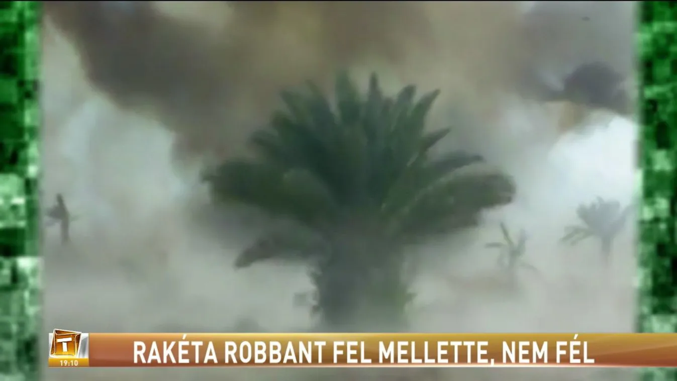 Rakéta robbant fel mellette, nem fél