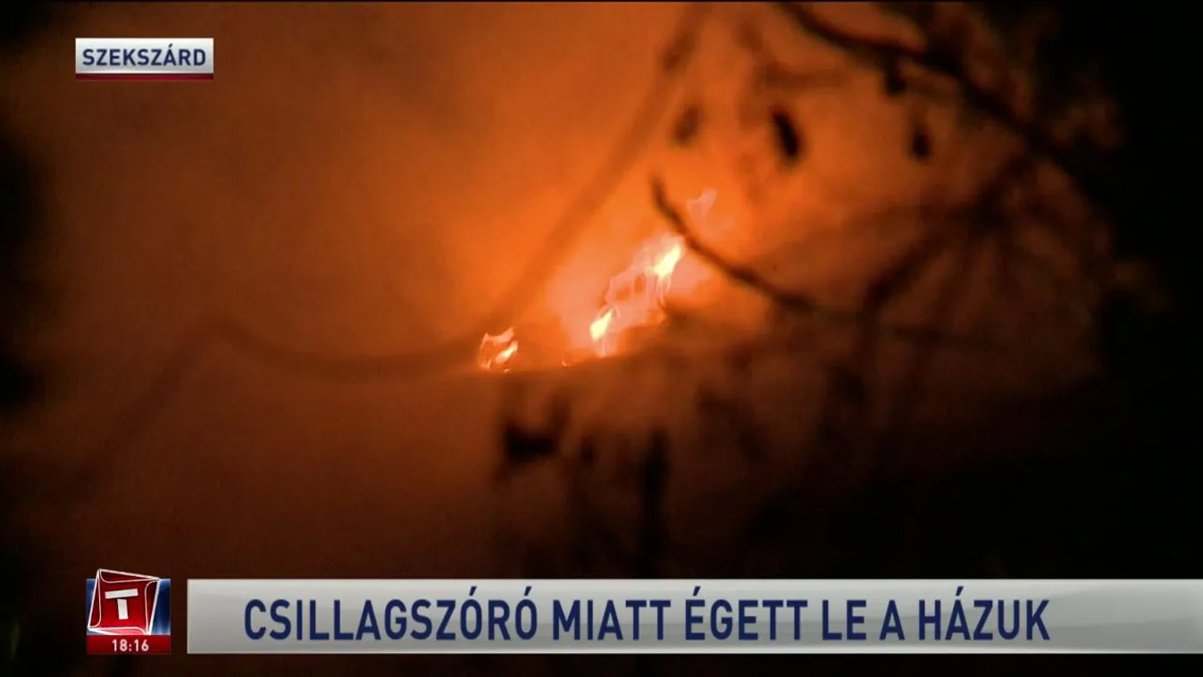 Csillagszóró miatt égett le a házuk