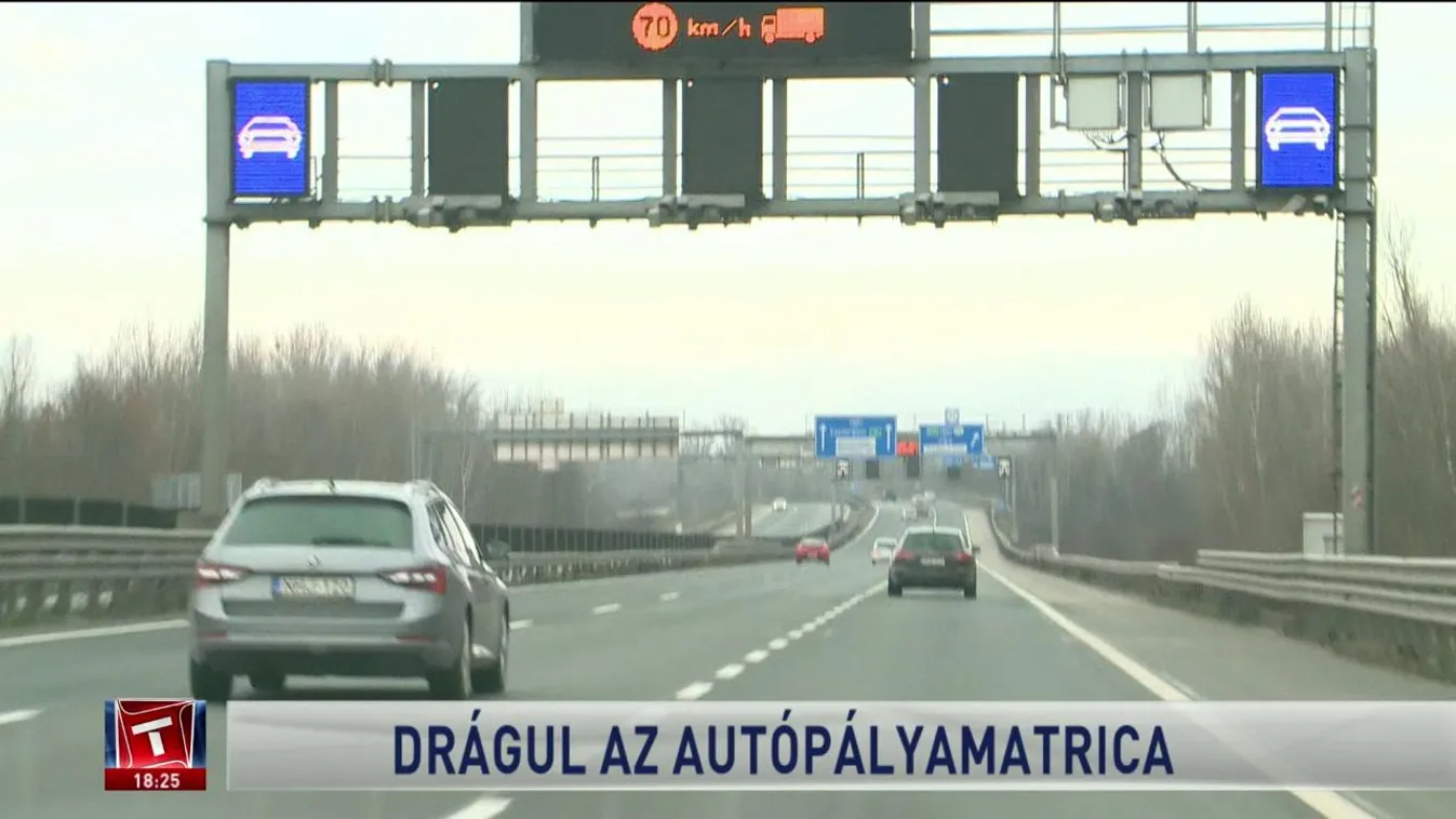 Drágul az autópálya-matrica