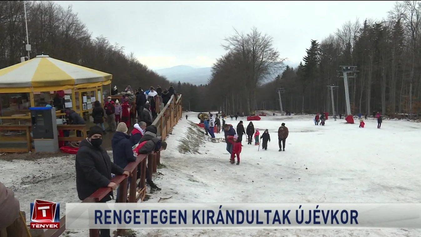 Rengetegen kirándultak újévkor