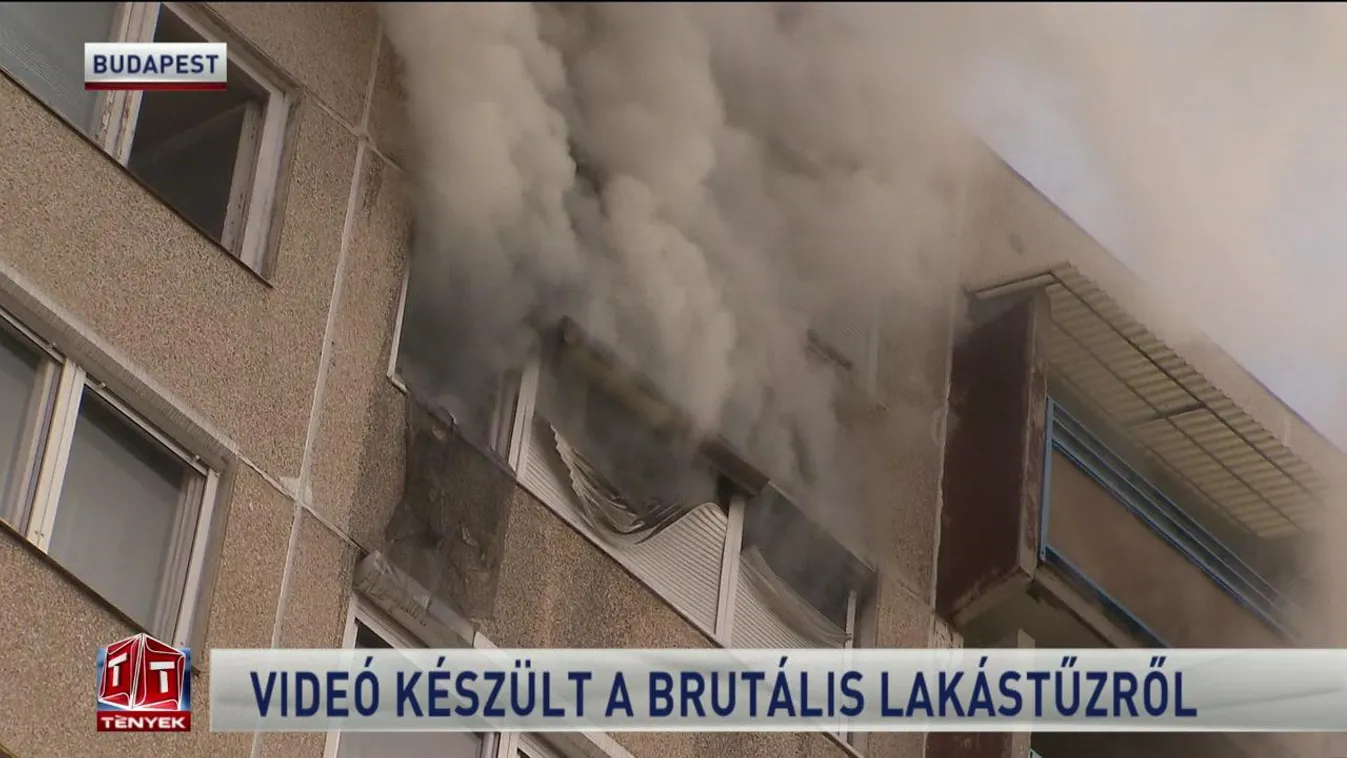 Videó készült a brutális lakástűzről