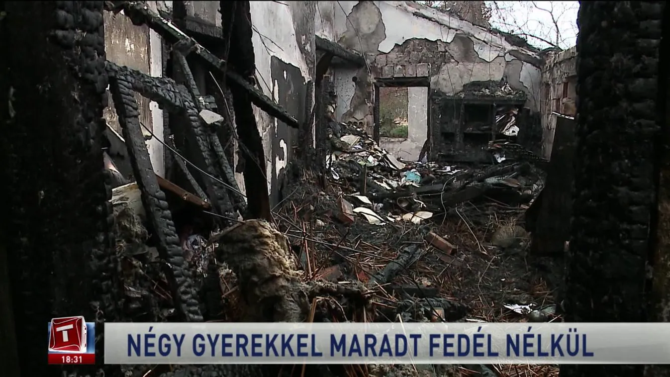 Négy gyerekkel maradt fedél nélkül