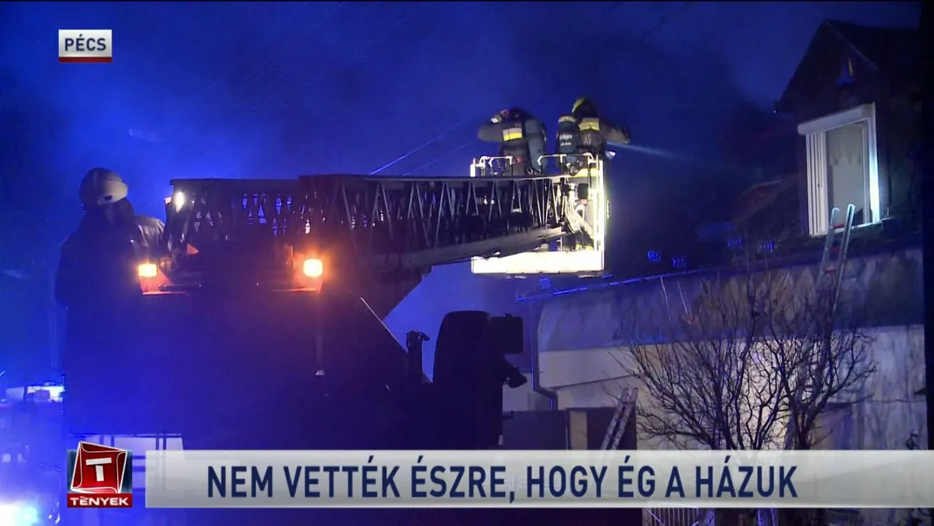 Nem vették észre, hogy ég a házuk