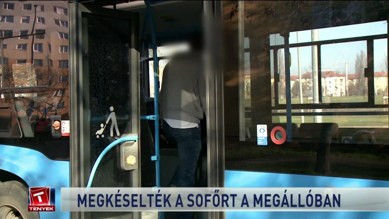 Megkéselték a sofőrt a megállóban