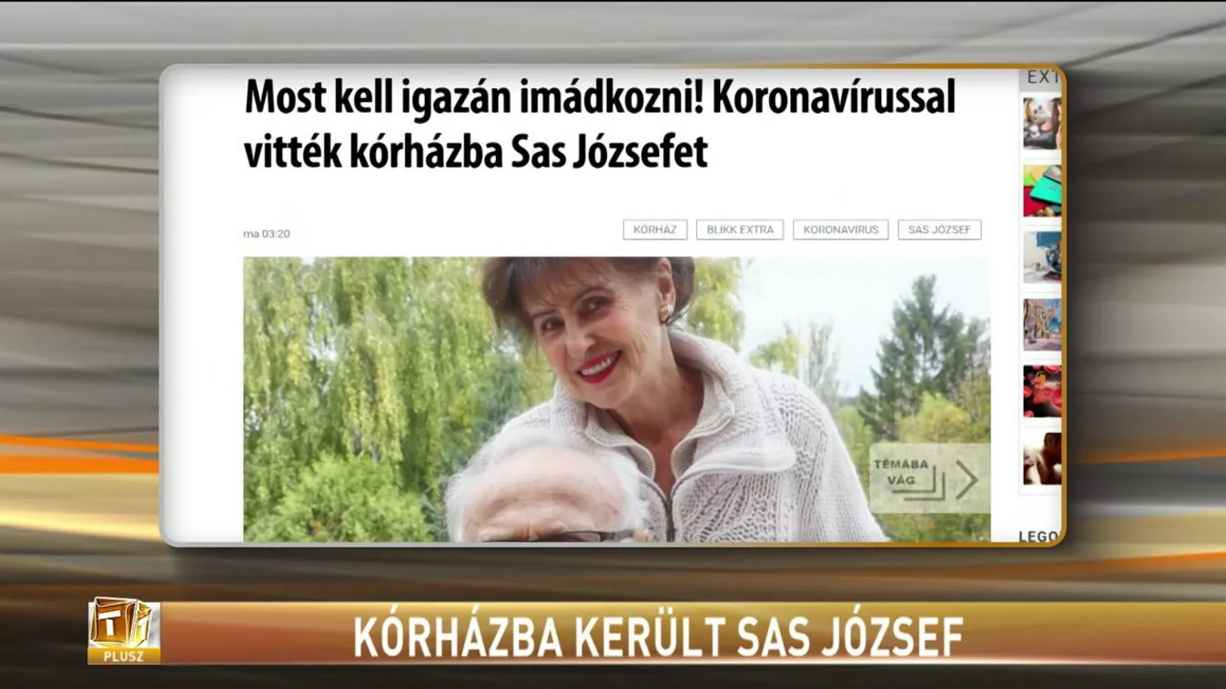 Kórházba került Sas József