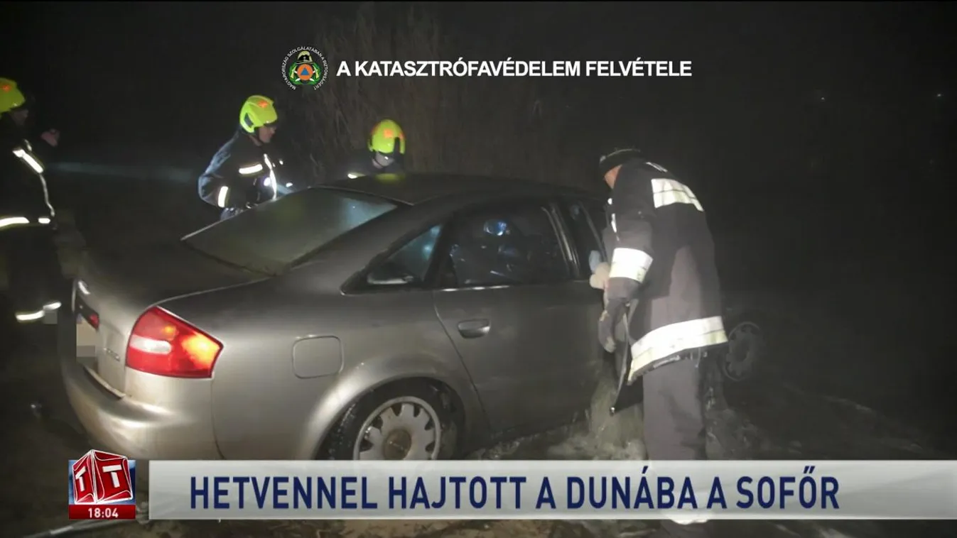 Hetvennel hajtott a Dunába a sofőr