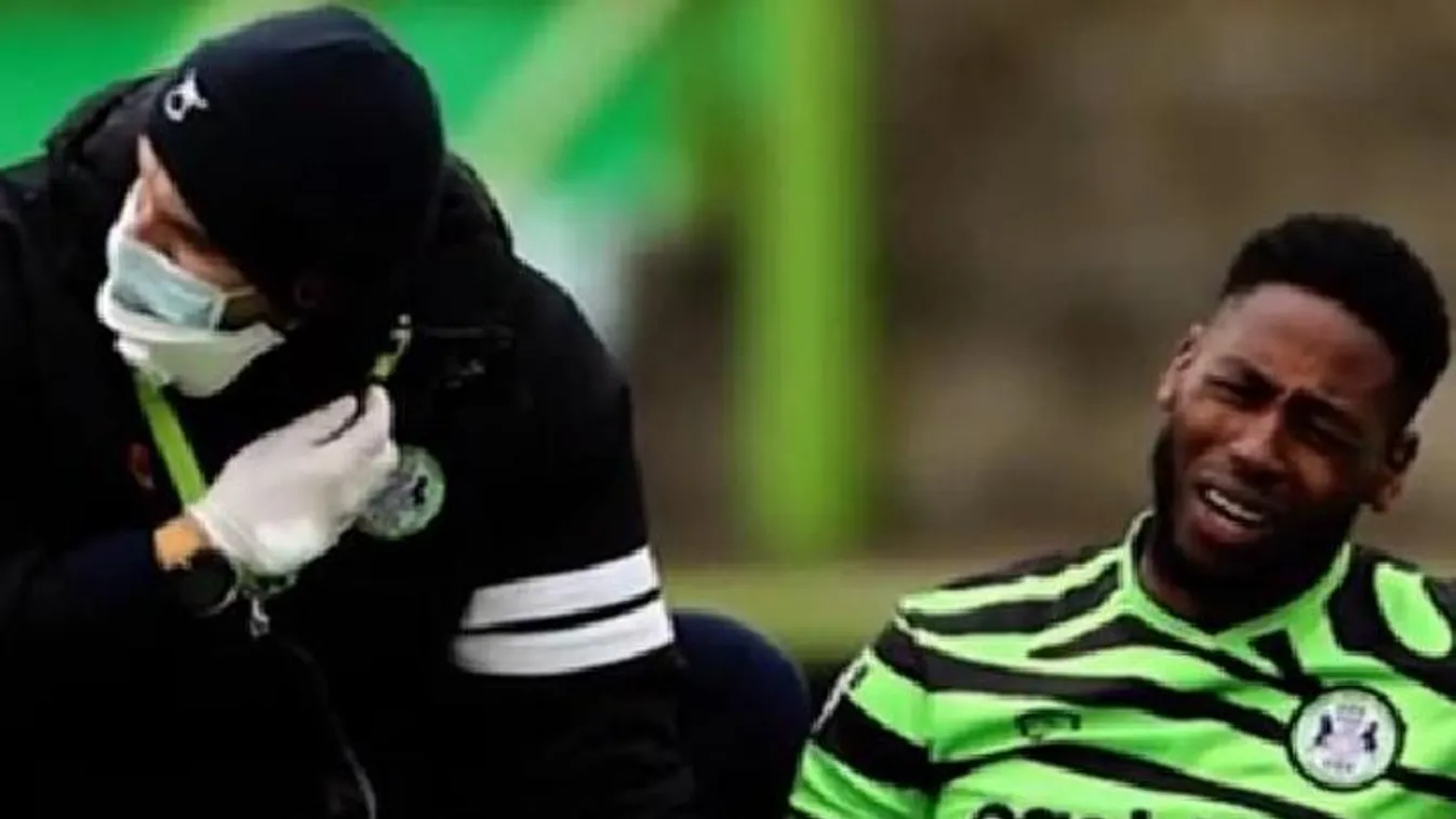 Visszanézhető a focista horrorisztikus sérülése - Videó