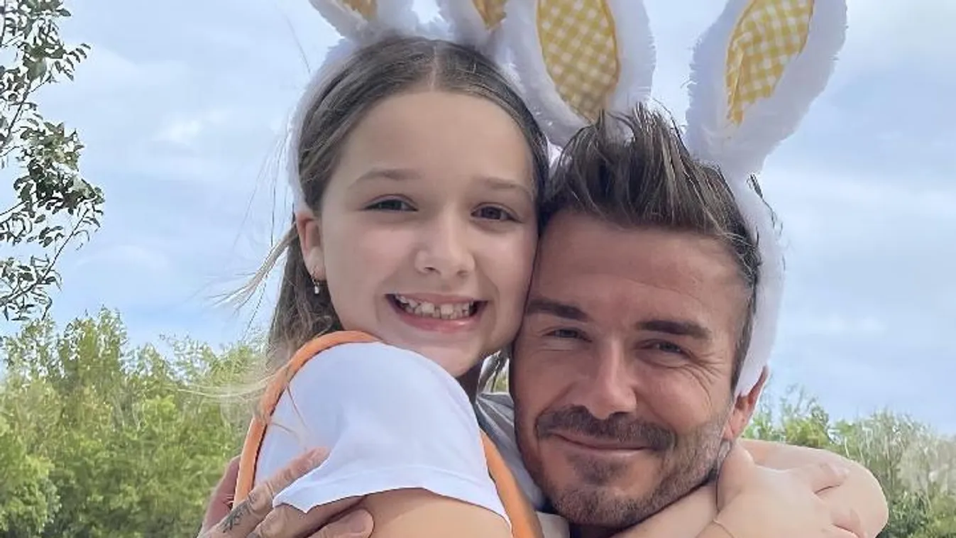 Húsvétra lett teljes a család Beckhaméknél - Fotó