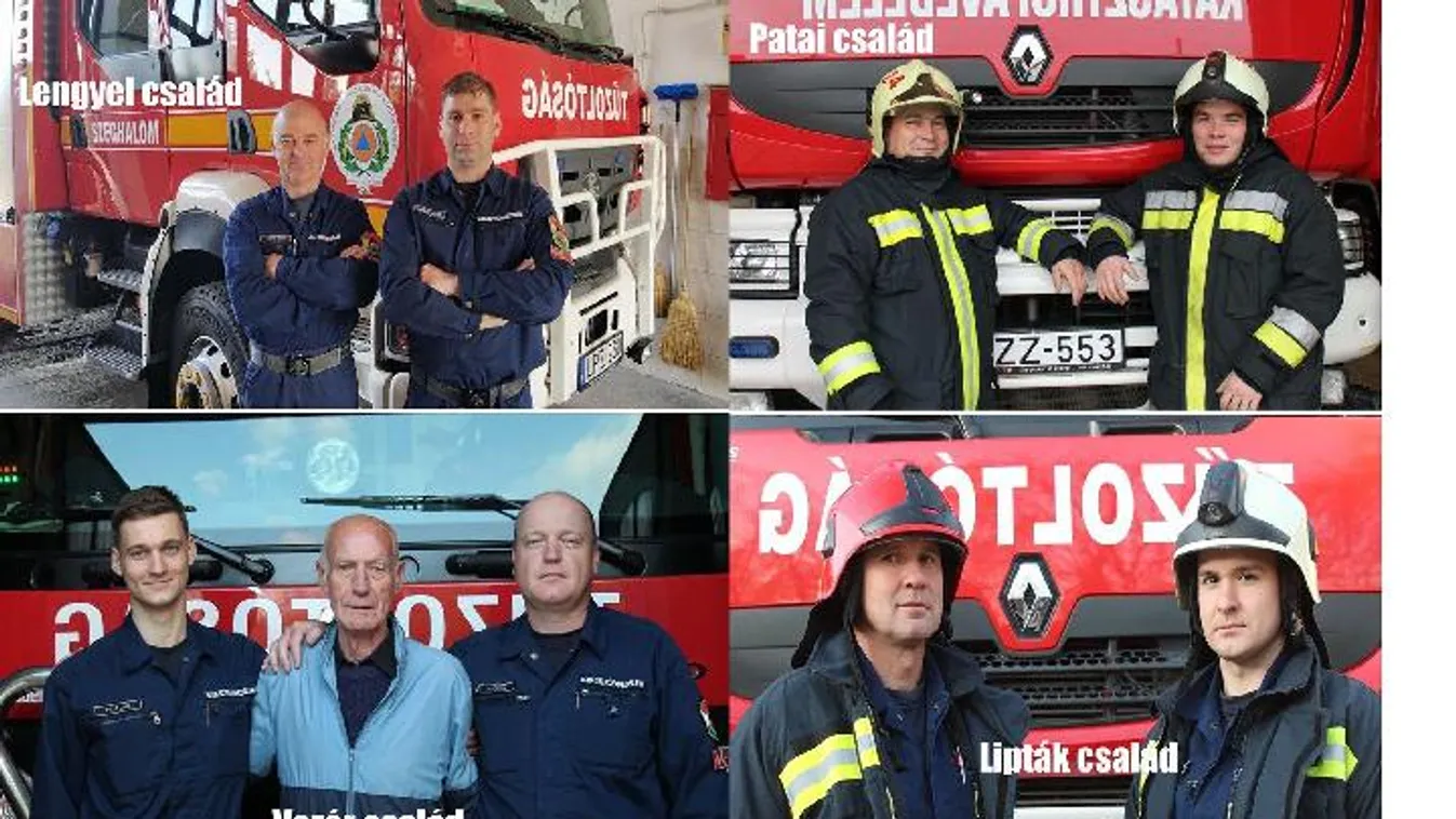 Egész tűzoltócsaládok, egész generációk is szolgálnak a tűzoltóságokon - Fotók