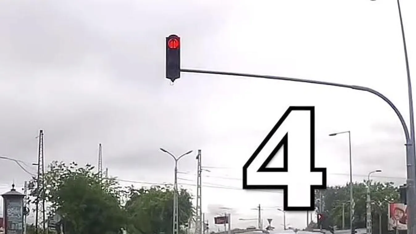 Négyen is zöldnek látták a piros lámpát, lazán áthajtottak rajta - Videó