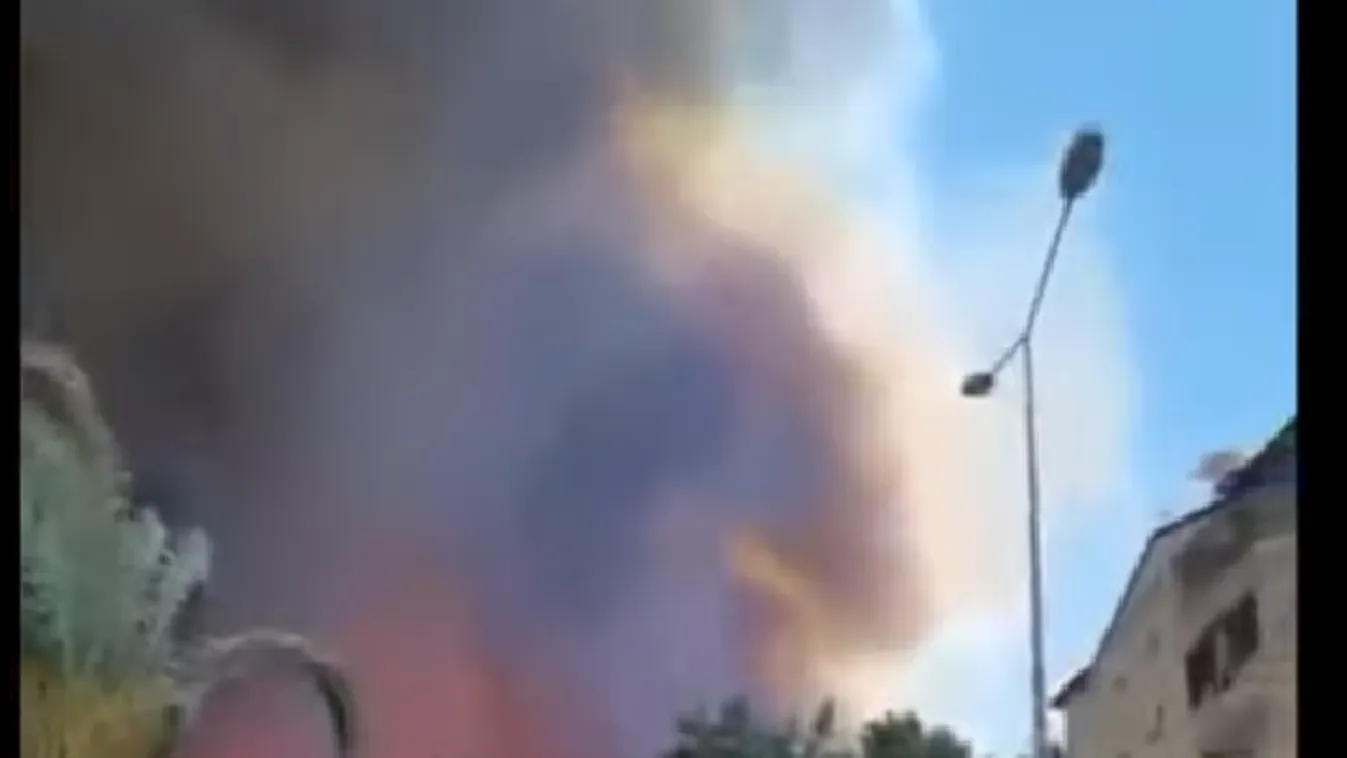 Tűz pusztít a török riviérán, Antalyában - Videó