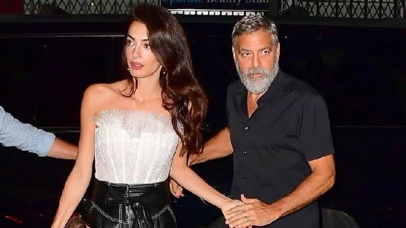 A Cloony házaspár ikreikkel felszabadultan vakációzik a Comói- tónál lévő villájukban - Fotó