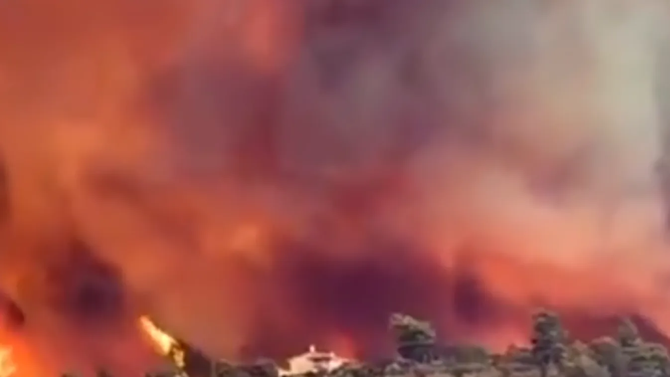 Nem tudják megfékezni az erdőtüzet Görögországban - Videó