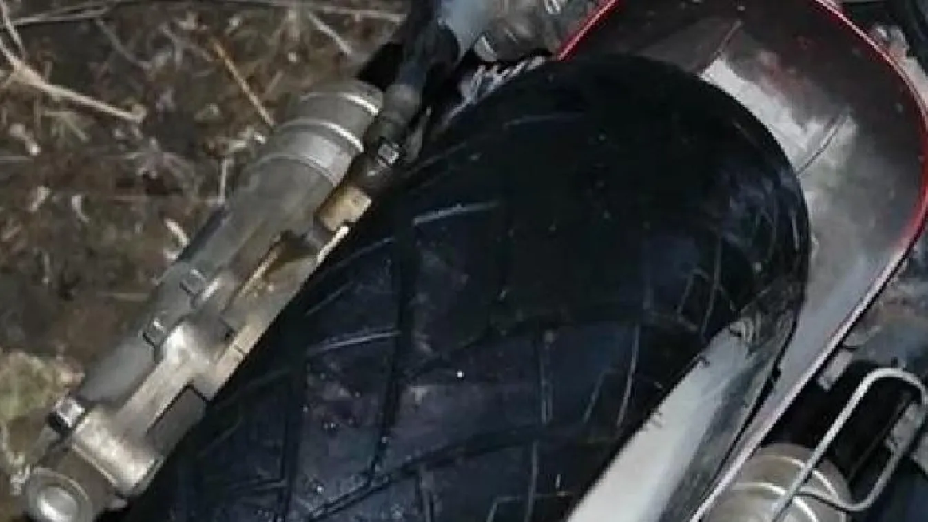 Motoros halt meg a 38-as főúton