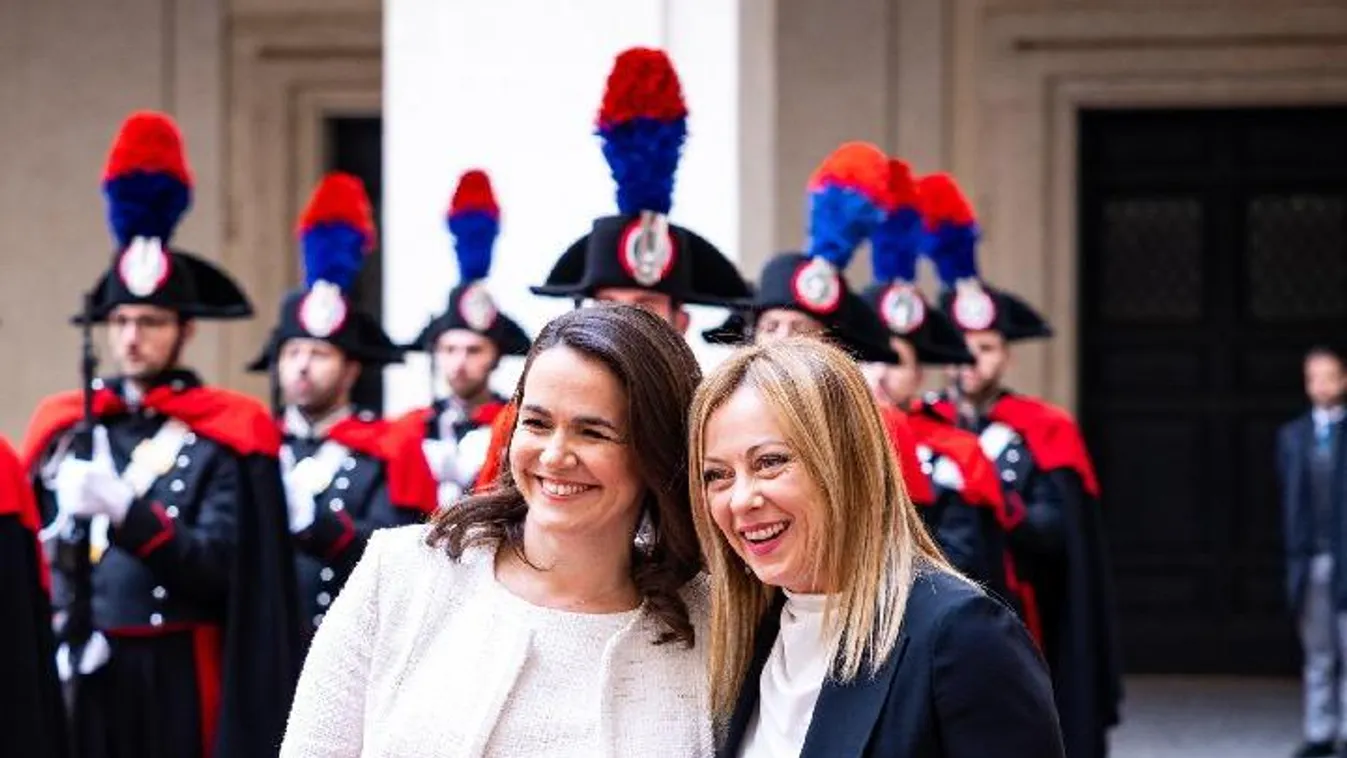Novák Katalin Giorgia Meloni olasz kormányfővel találkozott Rómában