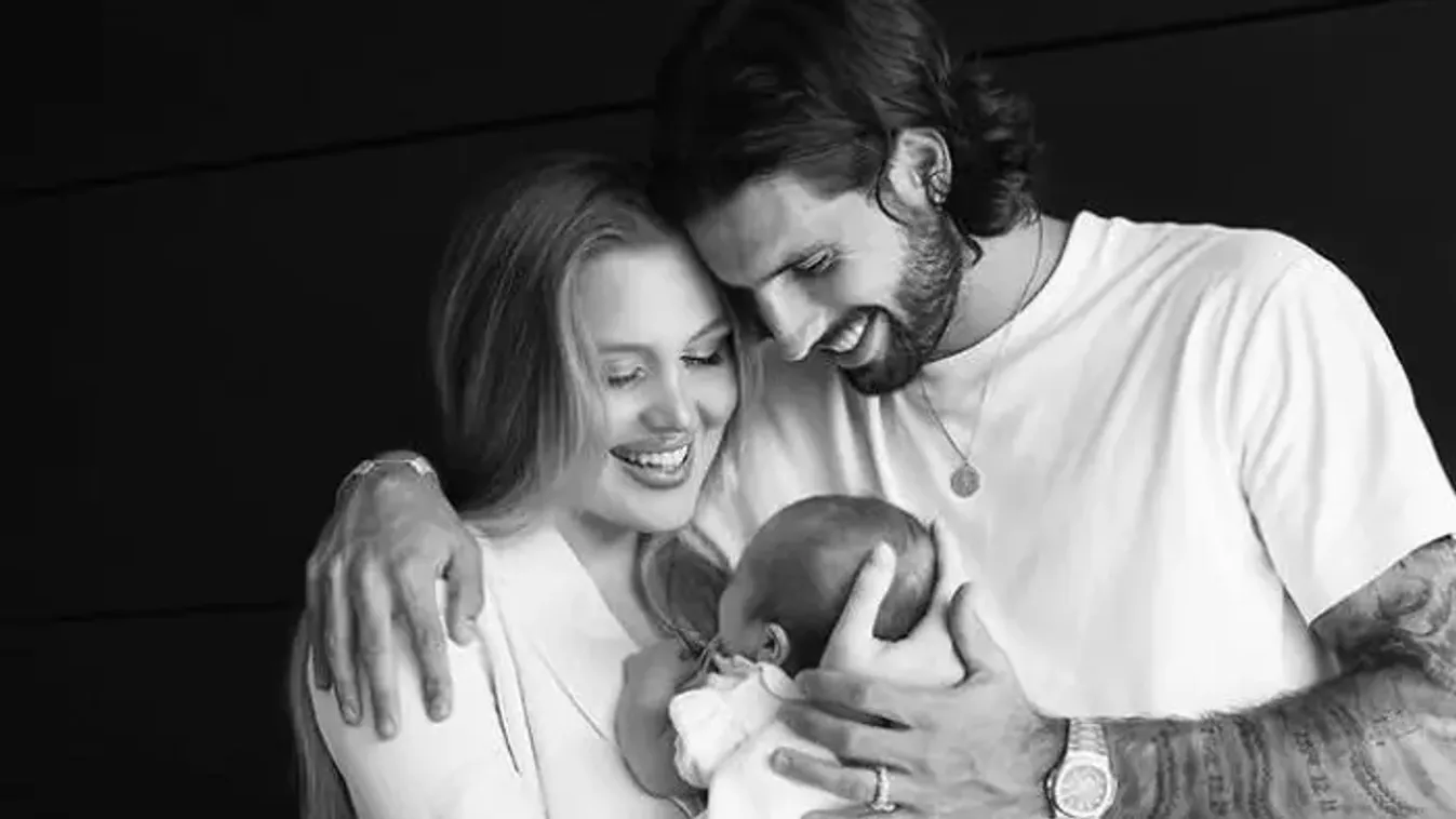 Sütőtökjelmezben Szoboszlai Dominik kislánya - Ennél cukibb fotó ma nincs az interneten