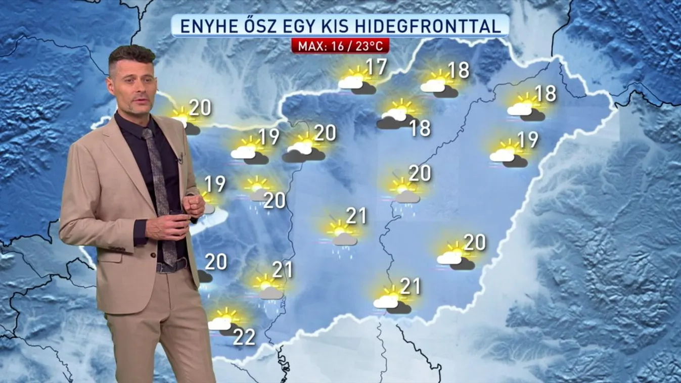 Esőzések, záporok lehetnek elszórtan