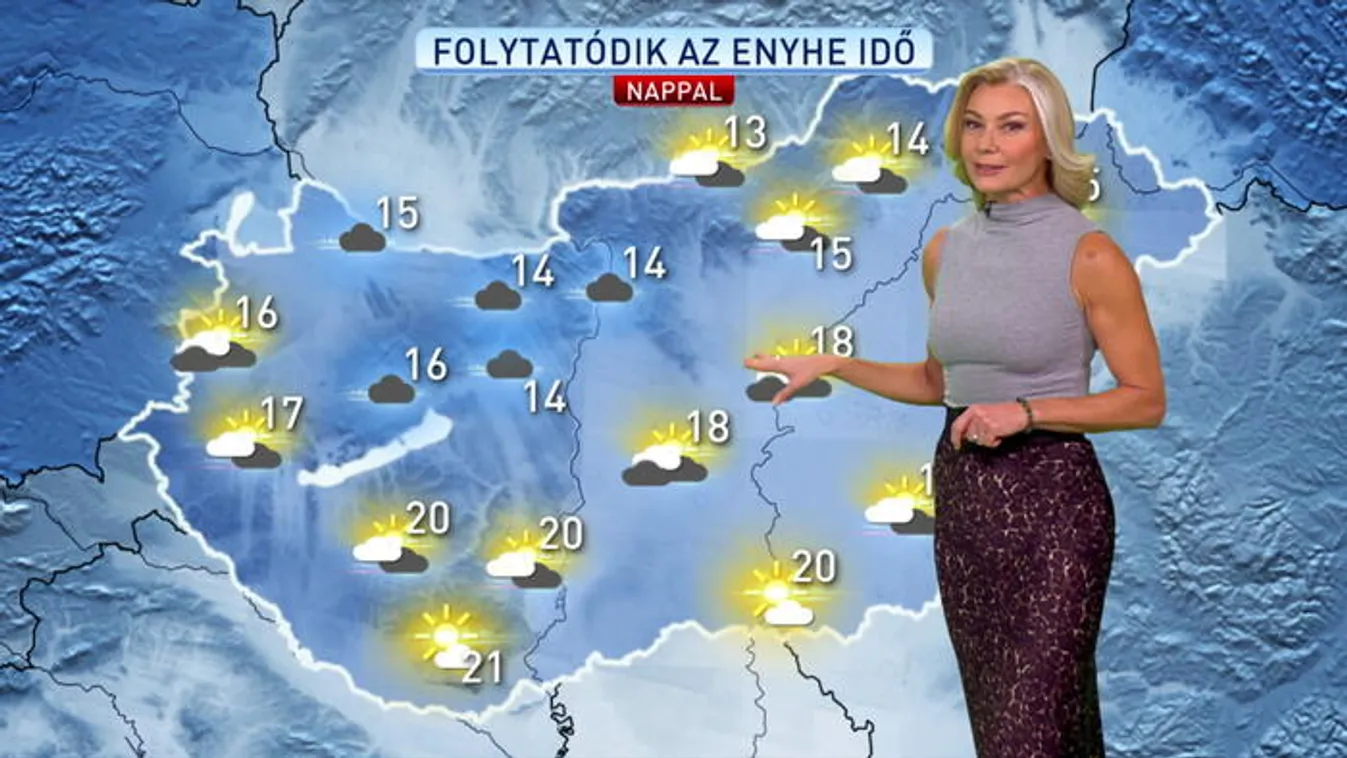 Folytatódik az enyhe idő