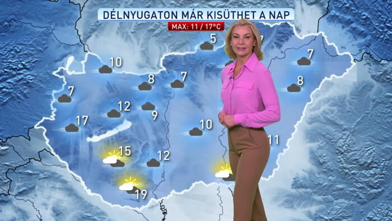 Délnyugaton még kisüthet a nap