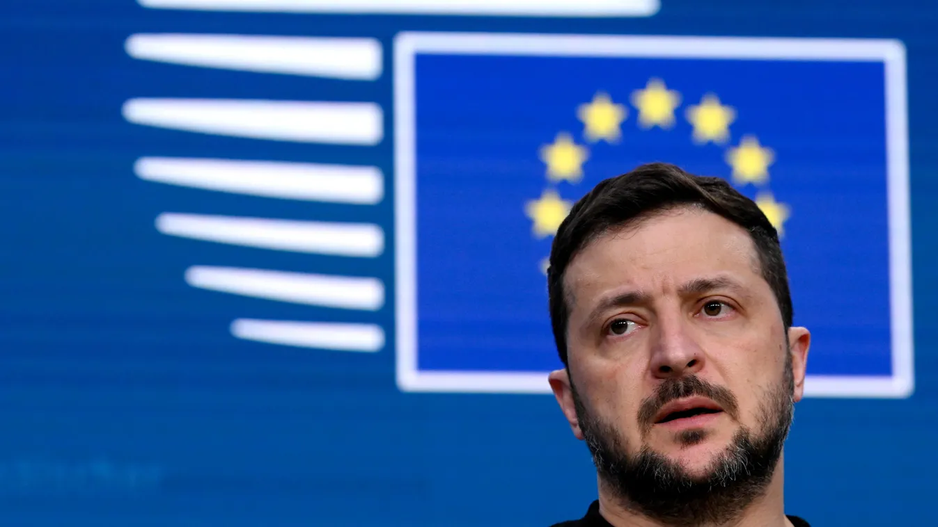 Volodimir Zelenszkij felszólal Brüsszelben