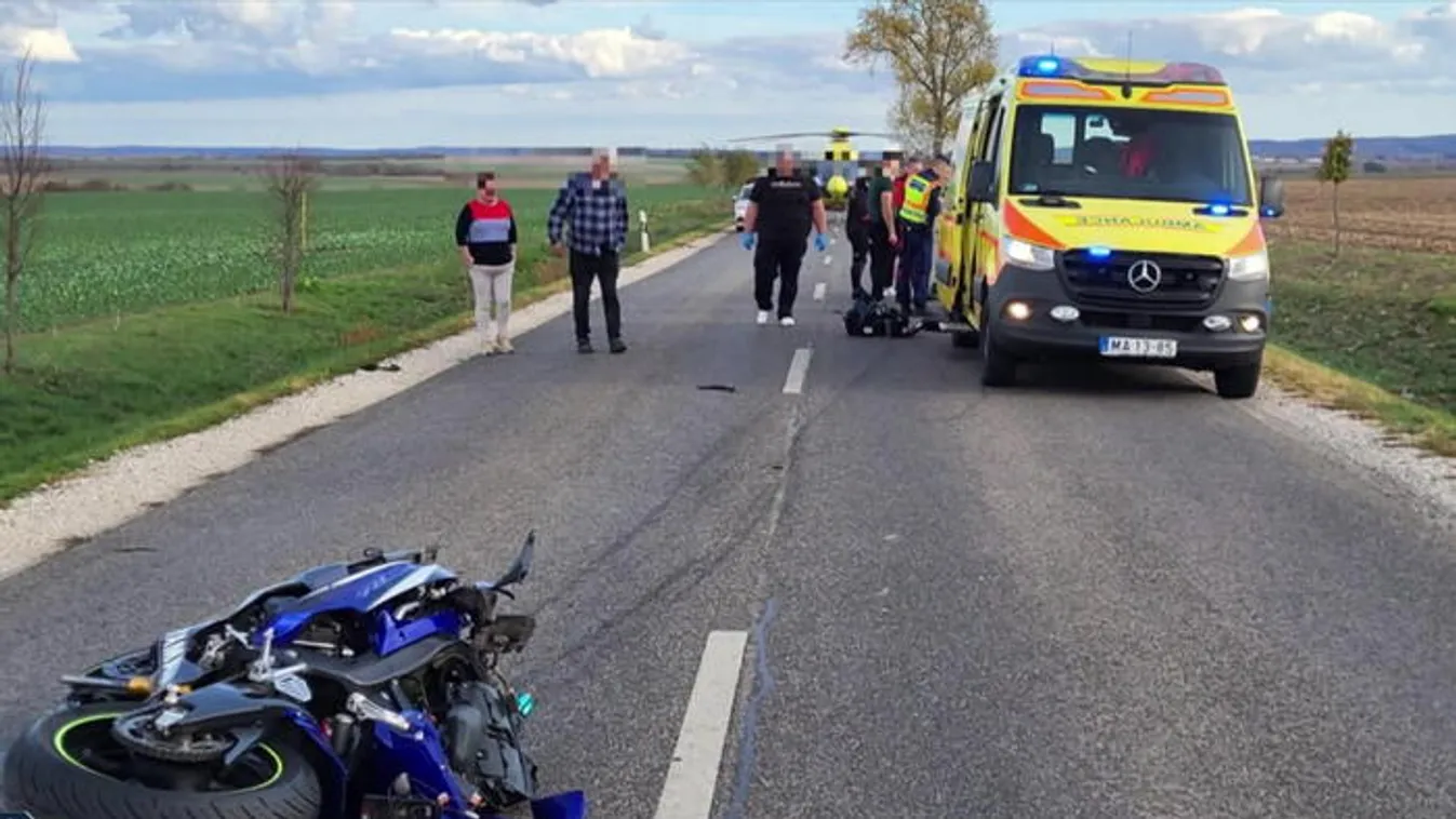 Métereket repült a motoros, túlélte