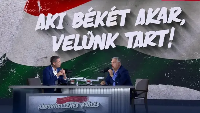 Kövesse élőben Orbán Viktor beszédét a Háborúellenes Gyűlésen