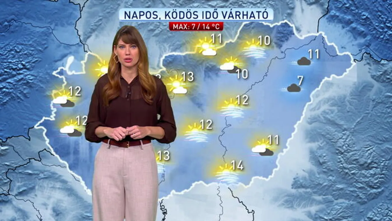 Napos-ködös idő várható