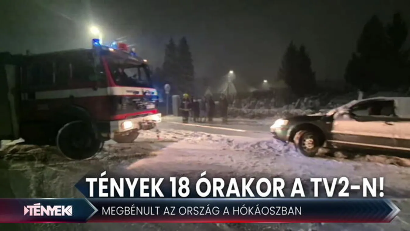 Hókáosz: bajba került turisták a Börzsönyben, dugók és autóbalesetek - Tények 18.00