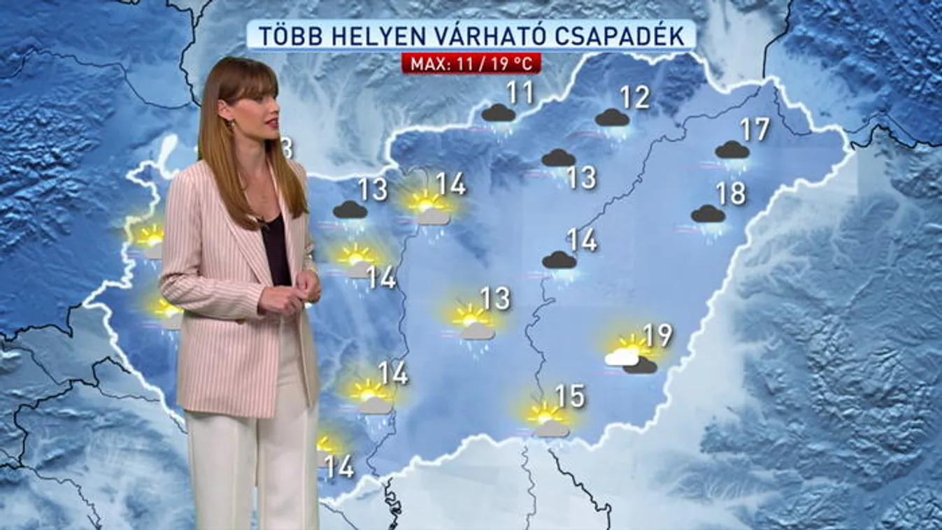 Kelet felé halad a frontfelhőzet