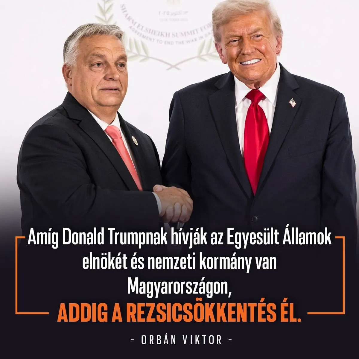 Orbán Viktor szerint Donald Trump szereti a magyarokat és segít az országon