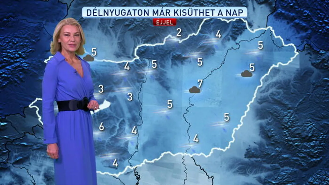 Ködös-párás éjjel szitálással