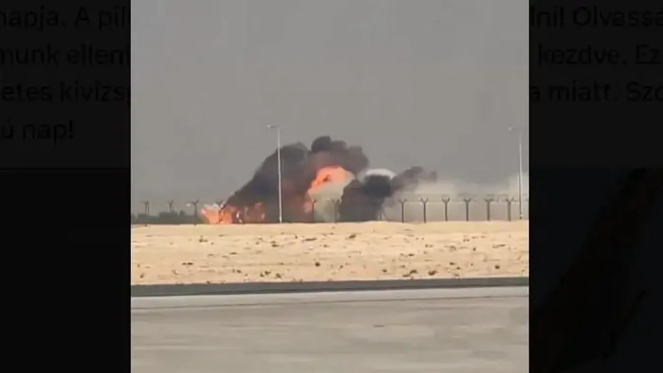 Videón a vadászgép földbe csapódása - újabb megrázó felvétel a tragédiáról