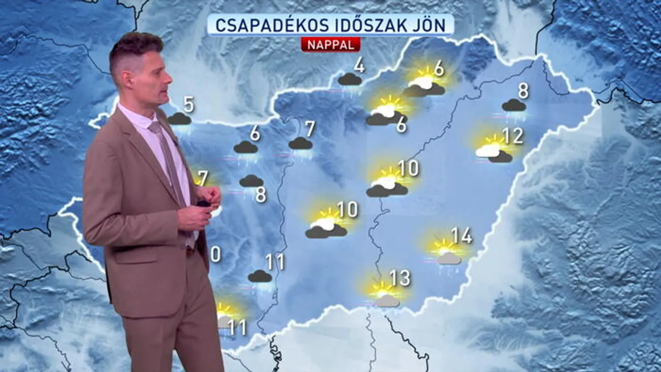 Csapadékos időszak jön