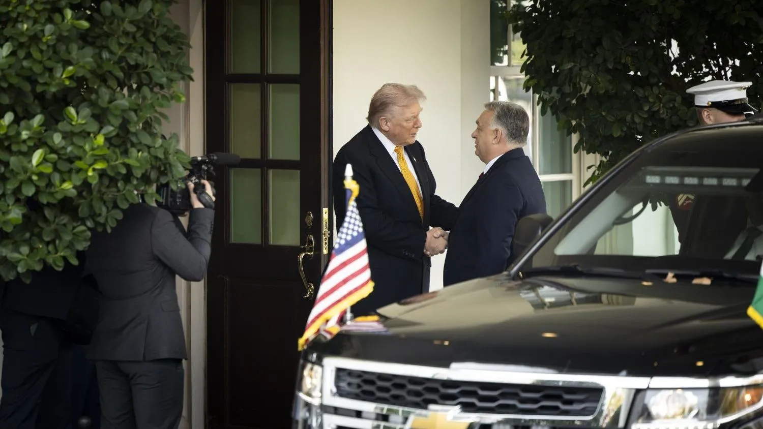 Így fogadta Donald Trump Orbán Viktort