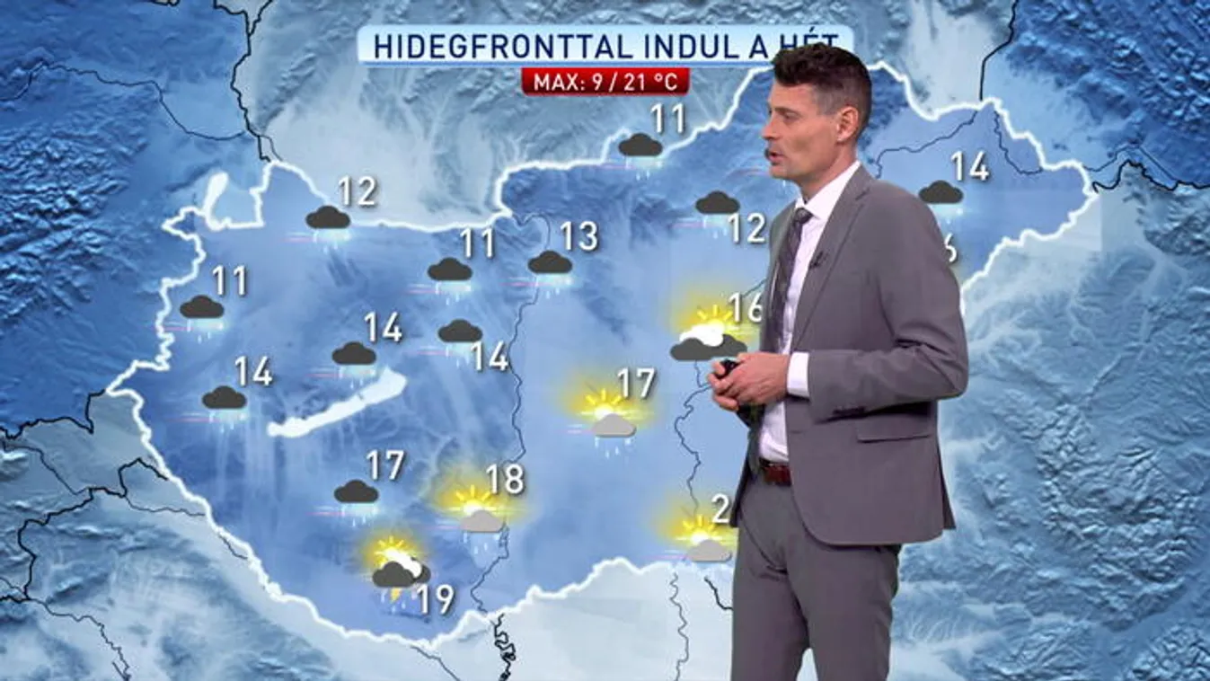 Keleten is lehűlés és zivatar várható